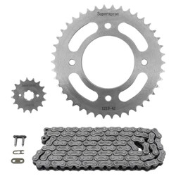 KIT CHAINE ADAPTABLE HONDA 125 CBF 2009>2016, 125 CBF M 2009>2016 428 16x42 (DEMULTIPLICATION ORIGINE) -SUPERSPROX