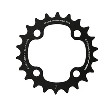 CHAINRING FOR MTB - 4 Arms- DOUBLE/TRIPLE 42T.Ø 104 -OUTER- CHINOOK ALUMINIUM BLACK- TA FOR SHIMANO / SRAM / RACE FACE / FSA 10/11 SPEED-.. COMPATIBLE IN MID POSITION FOR TRIPLE