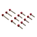 KIT FASTENER REPLAY FOR KICK STARTER COVER (STEEL) WITH RED OVAL HEAD FOR MBK 50 BOOSTER/YAMAHA 50 BWS  (SET OF 12)