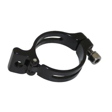 FRONT DERAILLEUR CLAMP- P2R -ALUMINIUM BLACK Ø . 34,9