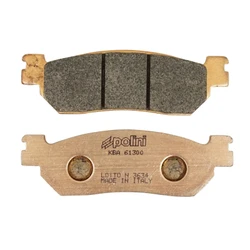 PLAQUETTE DE FREIN POLINI POUR MBK 250 SKYLINER AR, 125 CITYLINER AR / YAMAHA 250 MAJESTY AR, 250 X-CITY AR, 125 XMAX AR, 250 XMAX AR  (L 100mm - H 31.5mm - P 9mm)  (174.2022)  (METAL FRITTE)