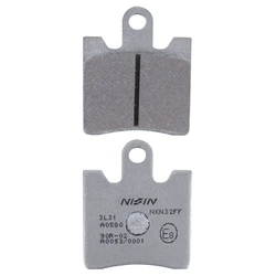 PLAQUETTE DE FREIN NISSIN POUR SUZUKI 250-400 BURGMAN 1996>2006 AV / SYM 125 JOYMAX 2016> AV / YAMAHA 1300 FJR 2006> AV / TRIUMPH 1215 TROPHY 2012>2018 (A0580) (SEMI METAL) -ECE R90