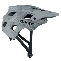 CASQUE VELO ADULTE GIST VTT SCRUB GRIS IN-MOLD TAILLE 56-62 REGLAGE MOLETTE FERMETURE BOUCLE MAGNETIQUE