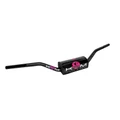 GUIDON 50 A BOITE KRM PRO RIDE OVERSIZE DIAM 28,6mm ALU NOIR/ROSE AVEC MOUSSE