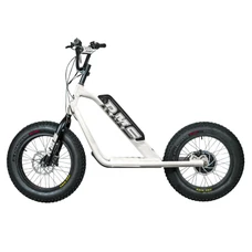 TROTTINETTE ELECTRIQUE RMS BIKE 20F-X BLANC RAL 9010 MOTEUR 500 W HOMOLOGUE NF EN 1476 (DIM 1,78x0,83x1,18 M) -MADE IN FRANCE