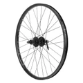 ROUE VTT DISQUE BLOCAGE 24" KLIXX 23 MOYEU SHIMANO QB400 CASSETTE 11/10/9V 6 TROUS NOIR JANTE 23C 32 RAYONS INOX