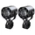 FEU/ECLAIRAGE ADDITIONNEL UNIVERSEL ECOBENE KD168 LED ORIENTABLE 12V 50W ALU CNC NOIR (TELECOMMANDE SANS FIL INCLUSE) (PAIRE)