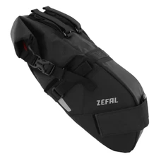 SACOCHE DE SELLE VELO ZEFAL Z ADVENTURE R5 NOIR ETANCHE FIXATION VELCRO 5L ( L 370x 70à175 x130mm) CHARGE MAXI 5kgs