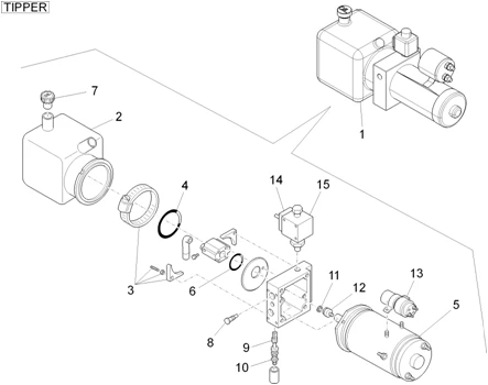 Pompe de basculement - Composants