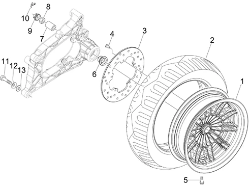 Roue arrière