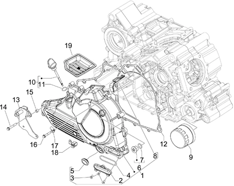 Couvercle volant magnetique - Filtre à huile