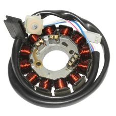STATOR ALLUMAGE 50 A BOITE ADAPTABLE MINARELLI 50 AM6/BETA 50 RR 2013>2020/YAMAHA 50 TZR 2003>2011>/MBK 50 X POWER 2003>2011> (12 POLES - BROCHE 4 FILS) -P2R