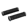 HAND GRIPS FOR MTB BIKE RIBBON BUBBLE NOIR 22mm GEL - Double tightening CHC (PAIRE)