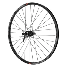 ROUE VTT DISQUE BLOCAGE 26" KLIXX TUBELESS READY ARRIERE NOIR MOYEU SHIMANO ACERA QC400 CASSETTE 11/10/9V CENTERLOCK - JANTE 23C 32 RAYONS ALL MOUNTAIN