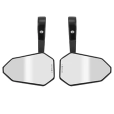 MIRRORS SET - BAR END SIDE MIRROR WITH PLASTIC ADAPTERS Ø 7/8"or 1" (by pair without bar ends) -P2R