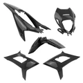 CARROSSERIE/CARENAGE 50 A BOITE ADAPTABLE BETA 50 RR 2021> NOIR (KIT 5 PIECES) -P2R