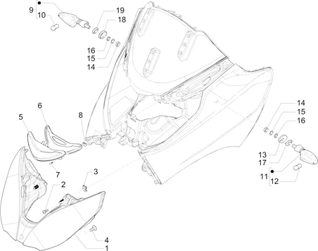 Eclairages avant - Clignotants