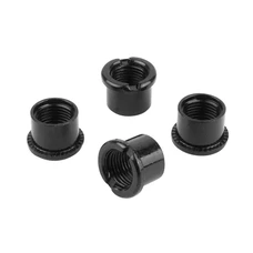 INTRAVIS PEDALIER SAMOX ACIER NOIR COMPATIBLE MONO PLATEAU 4 BRANCHES (JEU DE 4) - CHEMINEE M8x0.75x6.7L