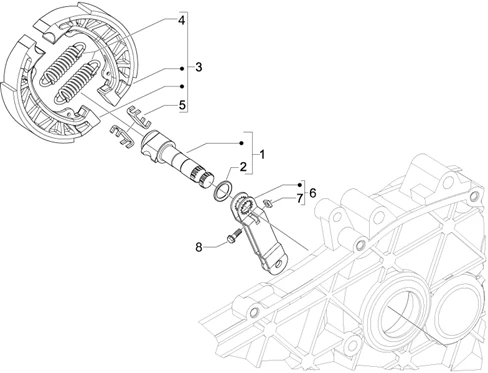 Frein posterieur - Mâchoire