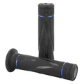 REVETEMENT POIGNEE PROGRIP MOTO ON ROAD 838 DOUBLE DENSITE NOIR/BLEU CLOSED END 122mm (PAIRE)