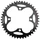 CHAINRING FOR MTB- Ø104 - 4arms-FOR TRIPLE- 44T. Ø104 OUTER BLACK STRONGLIGHT ZICRAL .Thickness 4 mm- 8/9 Speed.