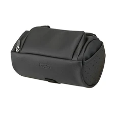 SACOCHE DE CINTRE GES GORLA CYCLINDRE NOIR CUIR SYNTHETIQUE DEPERLANT FIXATION VELCROS 3L (L22 x diam 12cm)