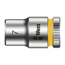 DOUILLE WERA 8790 HMA ZYKLOP 1/4 DIAM 7 mm (VENDU A L'UNITE) -MARQUE ALLEMANDE POUR LES ATELIERS