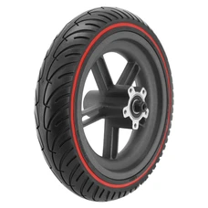 ROUE TROTTINETTE ARRIERE XIAOMI M365, ESSENTIAL, 1S (AVEC PNEU NOIR LISERET ROUGE 8,5 x2,00) -P2R