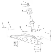Suspension arriere - amortisseur/s
