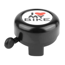 RING BELL - P2R ALUMINIUM BLACK - ''I LOVE MY BIKE'' 50mm (SOLD PER UNIT)