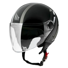 CASQUE JET MT STREET SCOPE D2 NOIR/GRIS BRILLANT    XS (ECE 22.06)