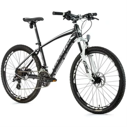 MTB 26" LEADER FOX FACTOR 2022 MATT BLACK/WHITE - 7 Speed ALUMINIUM FRAME 20" (RIDER'S HEIGHT 180 to 188 cm)