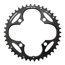 CHAINRING FOR MTB- Ø104 - 4arms-FOR TRIPLE- 42T. Ø104 OUTER BLACK STRONGLIGHT ZICRAL .Thickness 3,5 mm- 8/9 Speed.