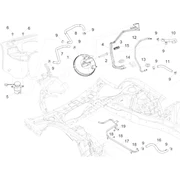 Avant tuyaus du freins - Pompe