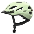 CASQUE VELO ADULTE ABUS URBAN-I 4.0 VERT PISTACHE TAILLE M (54-58cm) REGLAGE MOLETTE / ECLAIRAGE ARRIERE USB