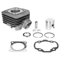 CYLINDRE SCOOT ADAPTABLE PEUGEOT 50 TKR, TREKKER, SPEEDFIGHT AIR, VIVACITY, BUXY, SQUAB, ZENITH, ELYSEO, ELYSTAR -P2R FONTE AVEC PISTON GRAPHITE