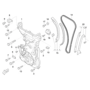 Courroie de distribution et couvercle