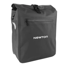 SACOCHE ARRIERE VELO LATERALE SAC BANDOULIERE NEWTON NOIR DROIT/GAUCHE 20L FIXATION A CROCHET ET VELCRO POUR PORTE BAGAGE
