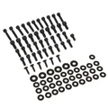 VIS DE CARROSSERIE/CARENAGE/CAPOTAGE REPLAY ACIER POUR PEUGEOT 50 TKR,TREKKER, SPEEDFIGHT, SQUAB NOIR (KIT)