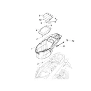 Logement casque - Dessous de selle