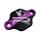 OBTURATEUR POMPE A HUILE 50 A BOITE KRM PRO RIDE POUR MINARELLI 50 AM6/DERBI 50 SENDA, GPR ALU CNC NOIR/VIOLET (MODELE REVERSIBLE)
