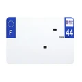 BANDE PLAQUE MOTO 210x145 POUR PVC AVEC RAISON SOCIALE DEP. 44/EURO (VENDU A L'UNITE)