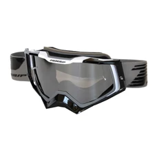 MASQUE/LUNETTES CROSS PROGRIP 3309 FL RAPID MULTILAYERED GRIS/NOIR/BLANC ECRAN MIROIR FUME ANTI-RAYURES/ANTI U.V./ANTI-BUEE (HOMOLOGUE CE-EN-N° AC-96025 REV.2)