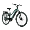 VELO ELECTRIQUE/VAE CITY 29 LEADER FOX SANDY 2024 FEMME VERT EMERAUDE BRILLANT 9V MOTEUR ROUE AR BAFANG 36V 45Nm BATTERIE 20Ah (18'' - H46cm - TAILLE M - POUR ADULTE DE 168cm à 178cm)