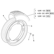 Roues avant et arriere