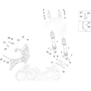 Suspension arrière - Amortisseur/s
