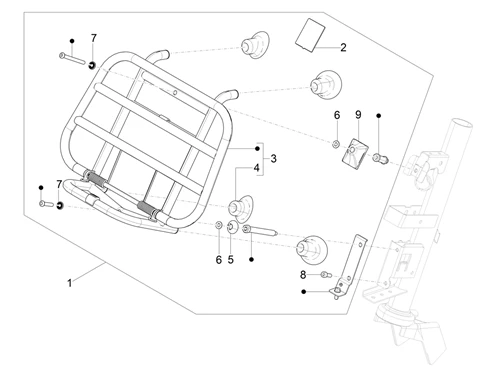 Porte-bagages avant