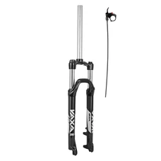 FORK- FOR MTB 27.5 " ZOOM VAXA BLACK- ADJUSTABLE/LOCKOUT-TRAVEL: 100MM - THREADLESS STEERER L 295mm Ø1''1/8-28,6 OUTER COMPATIBLE DISC BRAKE