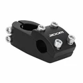 STEM FOR BMX - ZOOM AHEADSET FOR BAR Ø  22.2mm - Long 48 mm -4 SCREWS - For Ø 1" and 1 1/8 - BLACK