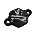 OBTURATEUR POMPE A HUILE 50 A BOITE KRM PRO RIDE BICOLORE POUR MINARELLI 50 AM6/DERBI 50 SENDA, GPR ALU CNC NOIR